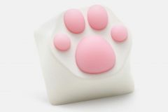 White Silicone Paw keycap