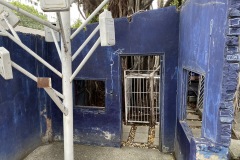 Blue courtyard