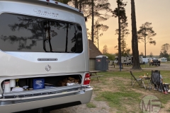 Lots of supplies provided by BlissRV in the rear