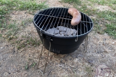 Cooking on our own portable grill