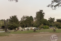 Picnic benches and some tent camping areas