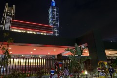 Nightime at the Kids Area, you can see Taipei 101 in the background
