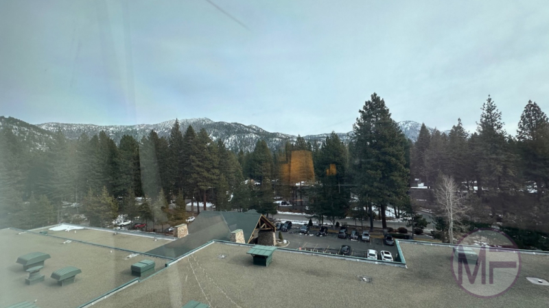 View from hotel room window