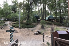 View of the tent-cabins